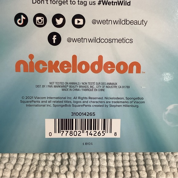 Wet n Wild SpongeBob SquarePants Limited Ed Makeup Collection Set in PR Box NEW - Picture 5 of 15